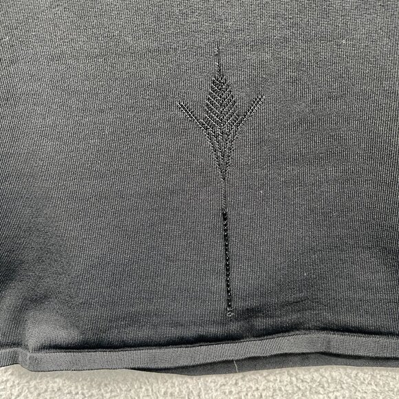 August Silk Knits Womens Top Small Black Embellished‎ Sleeveless Pullover Shirt - Picture 3 of 8